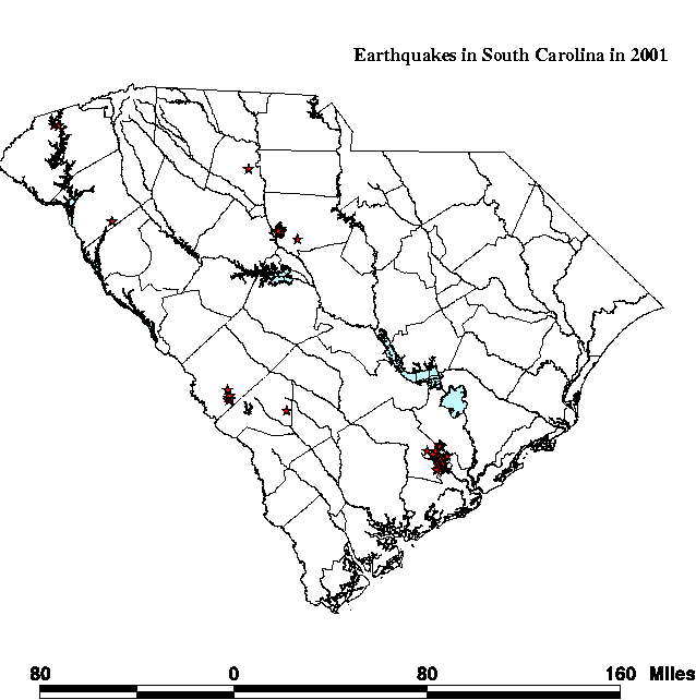 Earthquakes in 2001